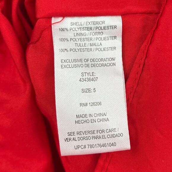 Laura Ashley London Red Holiday Christmas Dress Plaid Details Fancy Girl's 5 - Picture 6 of 8